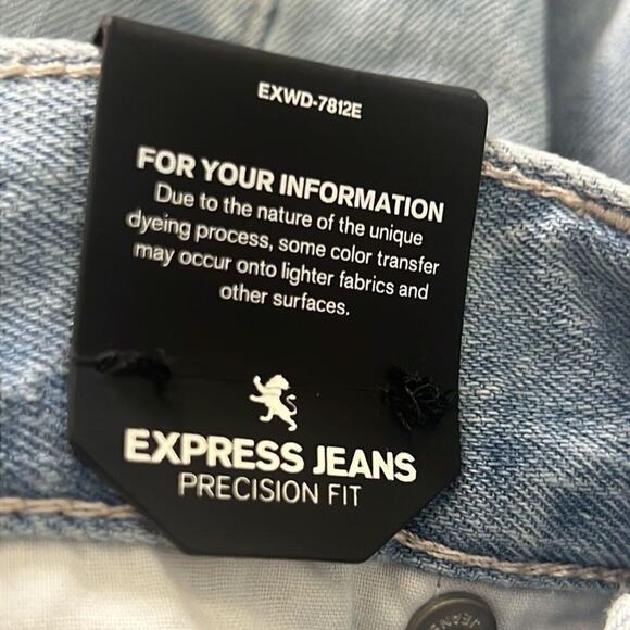 EXPRESS VINTAGE SKINNY ANKLE HIGH RISE DISTRESSED JEANS SIZE 12 - Picture 6 of 9